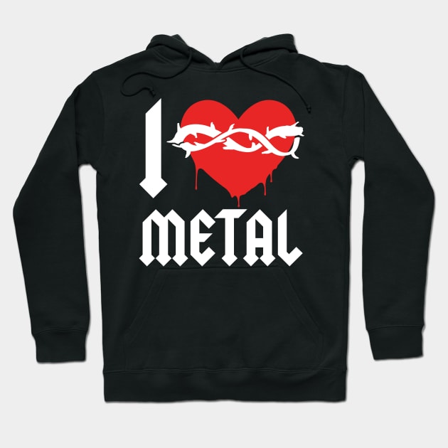 I LOVE METAL Hoodie by nankeedal